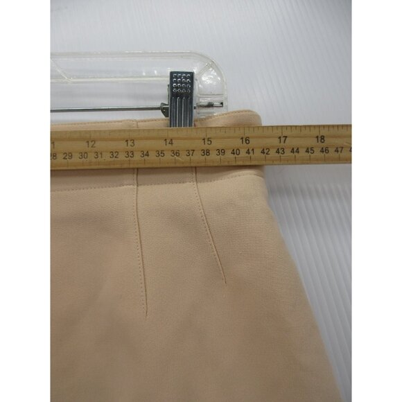 VINTAGE Escada Skirt 14 New Wool Silk Pencil Career Zip Up Slit 44* - Picture 2 of 11